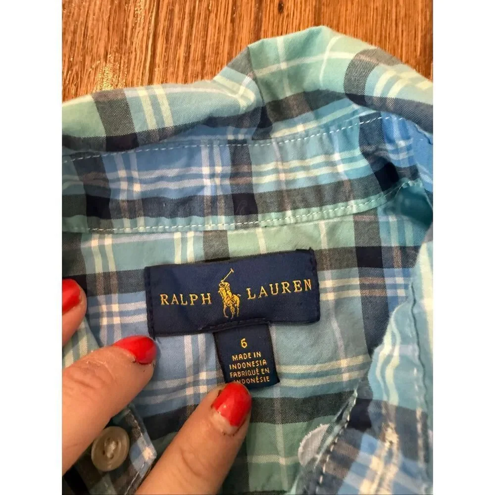 Boys size 7 dress shirt and khaki pants bundle Ralph Lauren Joes Art Class